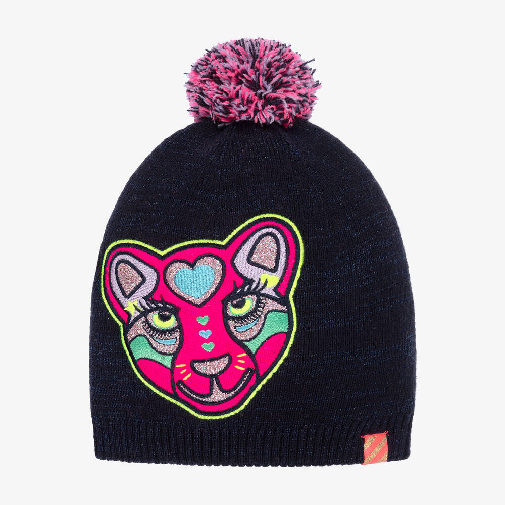 Billieblush - Girls Navy Blue Tiger Hat | Childrensalon