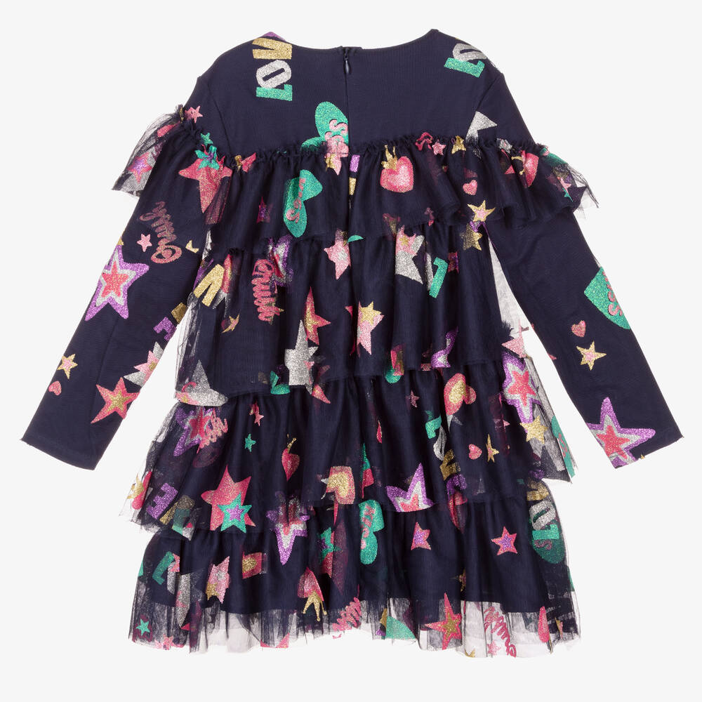 Billieblush-Girls Navy Blue Tulle Dress | Childrensalon Outlet