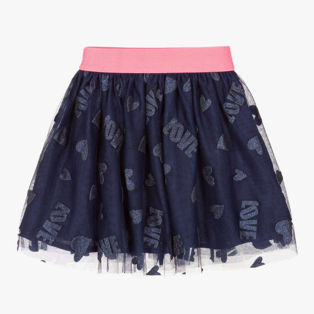 Billieblush - Girls Navy Blue Tulle Skirt | Childrensalon