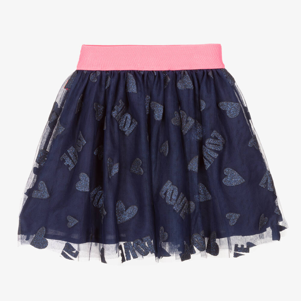 Billieblush-Girls Navy Blue Tulle Skirt | Childrensalon Outlet