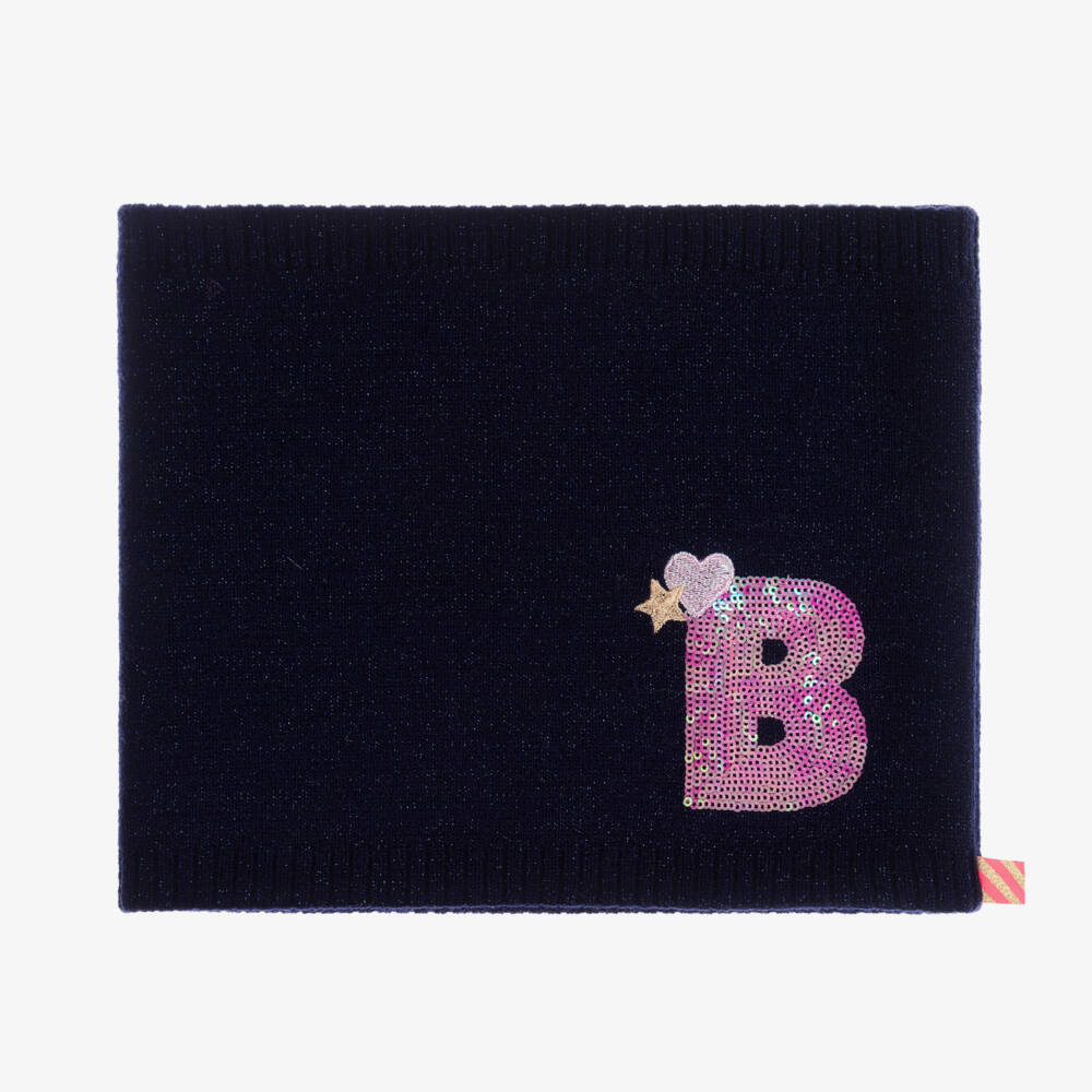 Billieblush-Girls Navy Bow Hat and Snood | Childrensalon Outlet