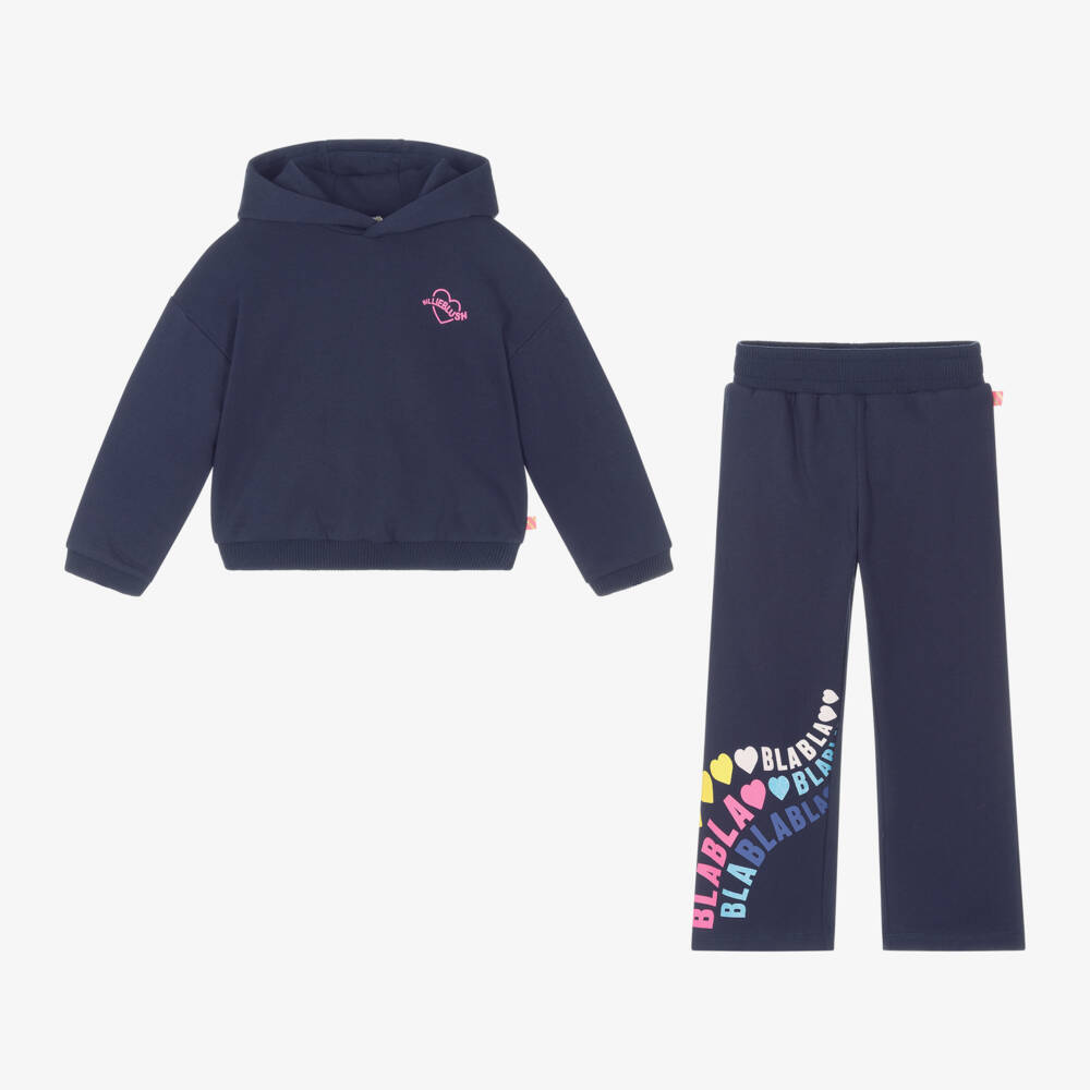 Billieblush-Синий хлопковый спортивный костюм для девочек | Childrensalon Outlet