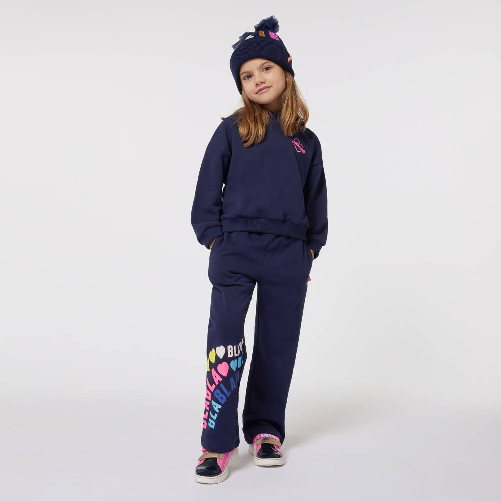Billieblush-Синий хлопковый спортивный костюм для девочек | Childrensalon Outlet