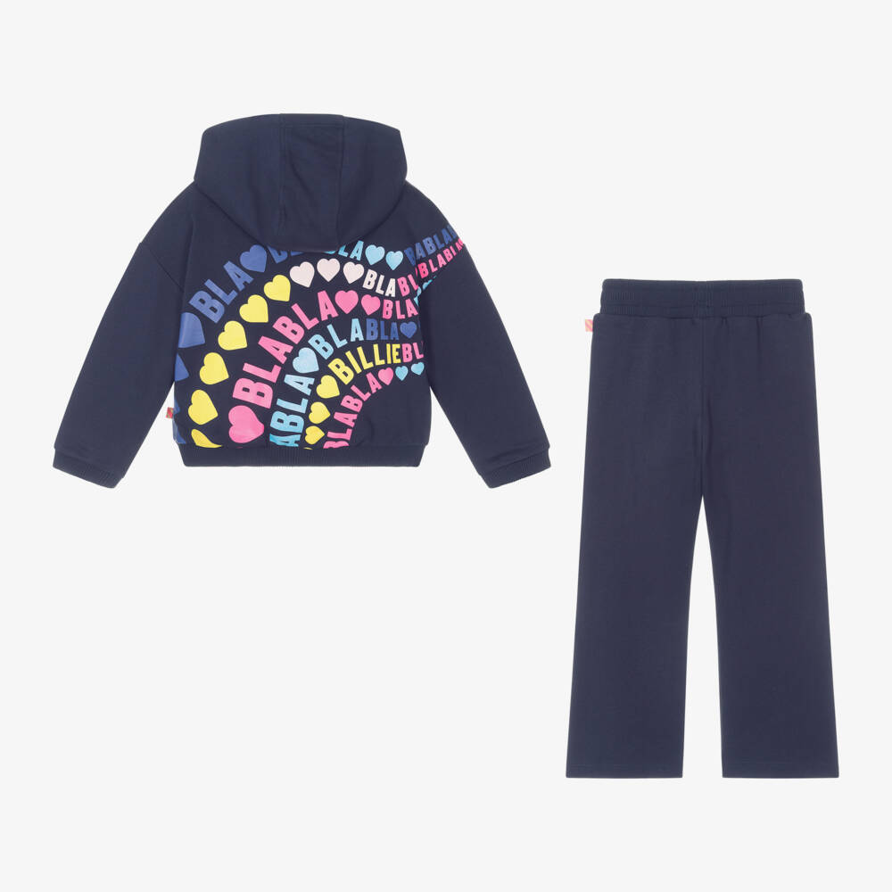 Billieblush-Синий хлопковый спортивный костюм для девочек | Childrensalon Outlet
