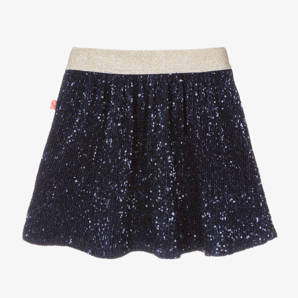 Billieblush-تنورة بليسيه بترتر لون كحلي | Childrensalon Outlet