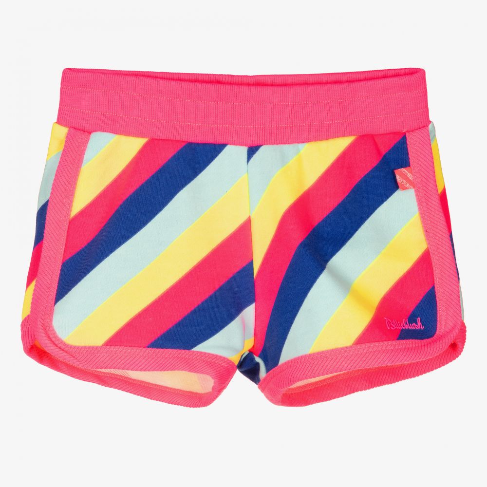 Billieblush - Girls Neon Pink & Blue Shorts | Childrensalon