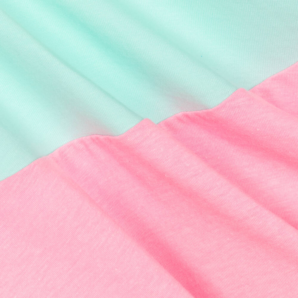 Billieblush-فستان أطفال بناتي قطن جيرسي لون زهري نيون | Childrensalon Outlet