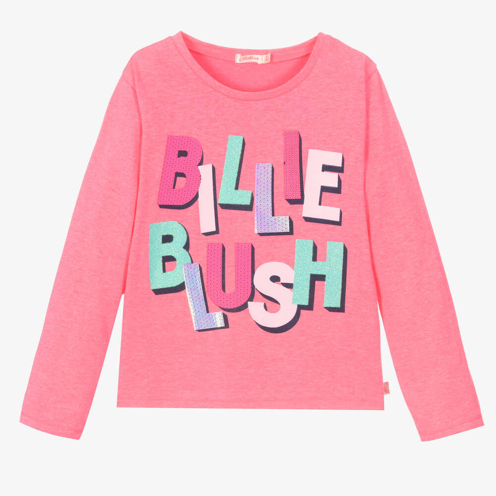 Billieblush - Neonpinkes Baumwolloberteil (M) | Childrensalon