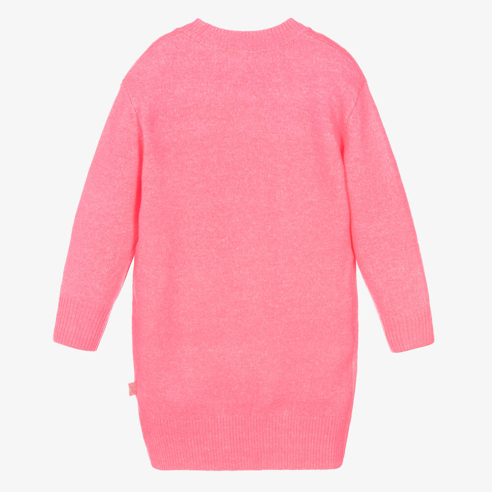 Billieblush-Girls Neon Pink Knitted Dress | Childrensalon Outlet