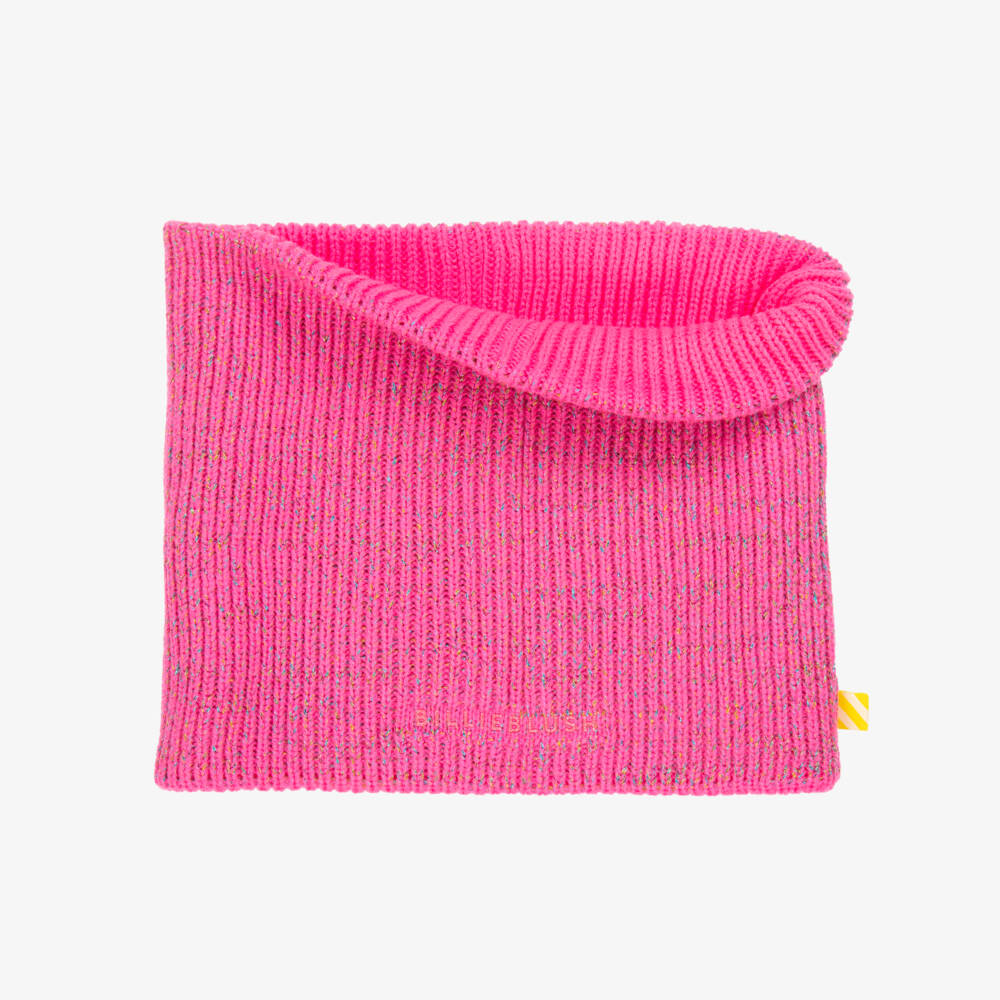Billieblush-Girls Neon Pink Knitted Snood | Childrensalon Outlet