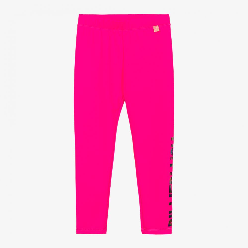 Billieblush - Girls Neon Pink Leggings | Childrensalon