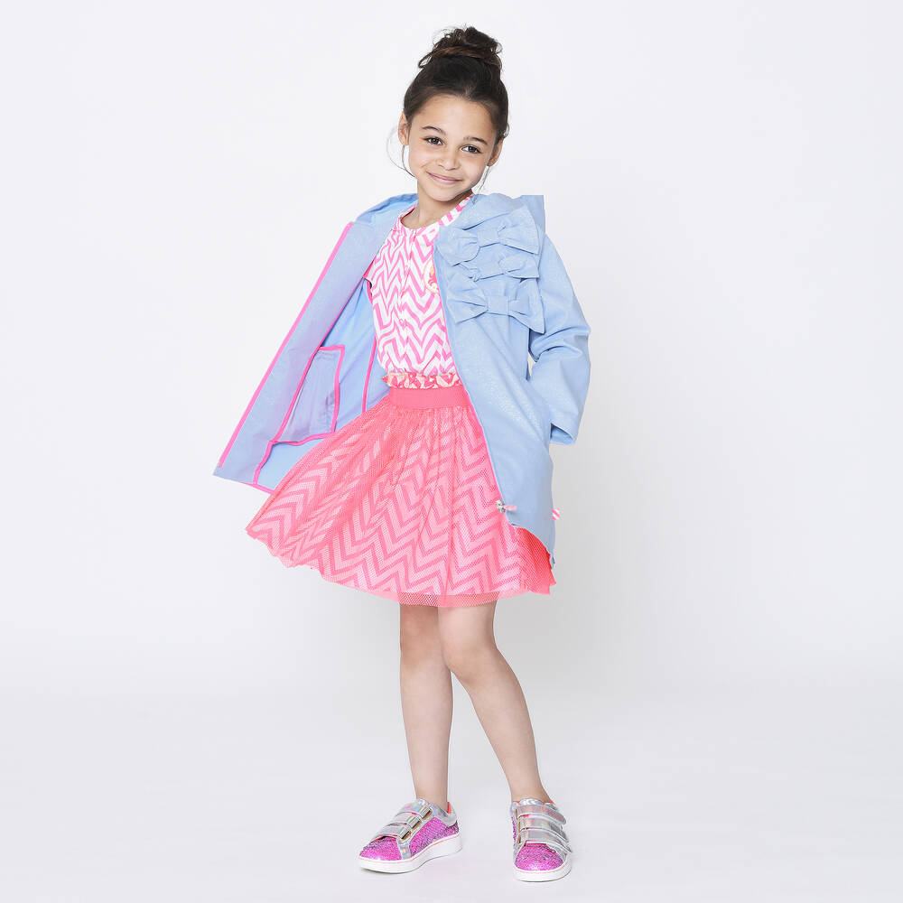 Billieblush - Girls Neon Pink Mesh Skirt | Childrensalon Outlet