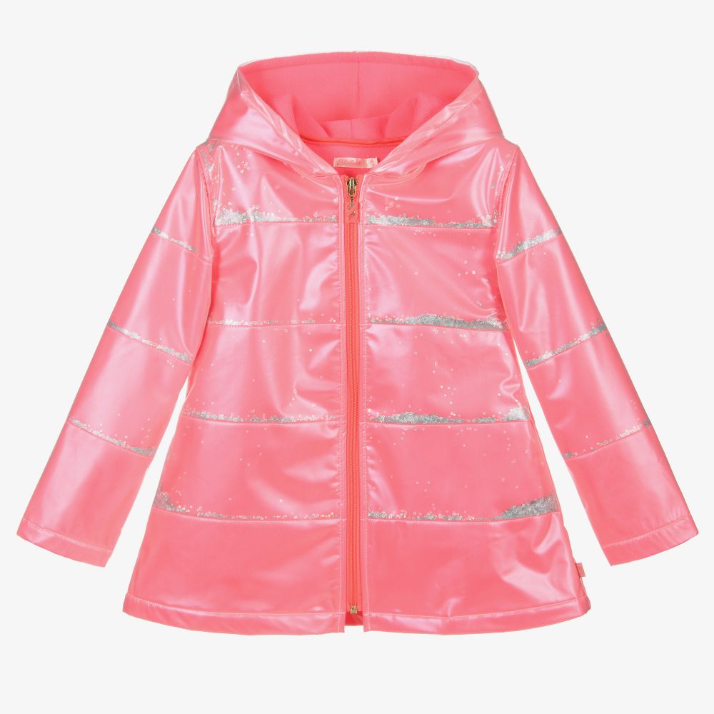 Billieblush - Neonpinker Regenmantel für Mädchen | Childrensalon