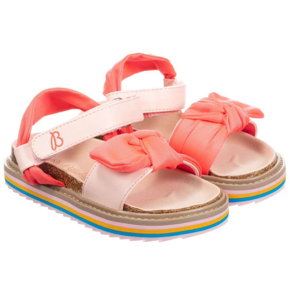 Neon pink sandals womens sale