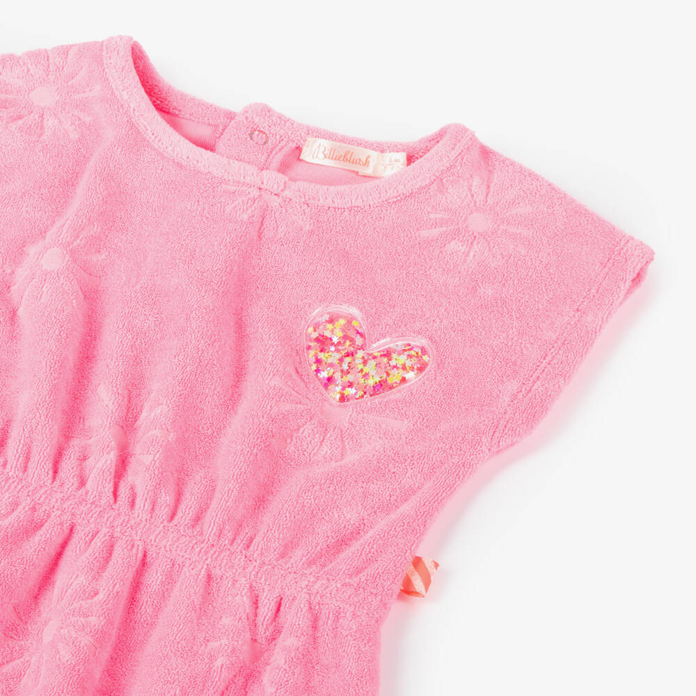 Billieblush-Girls Neon Pink Sequin Heart Shortie | Childrensalon Outlet