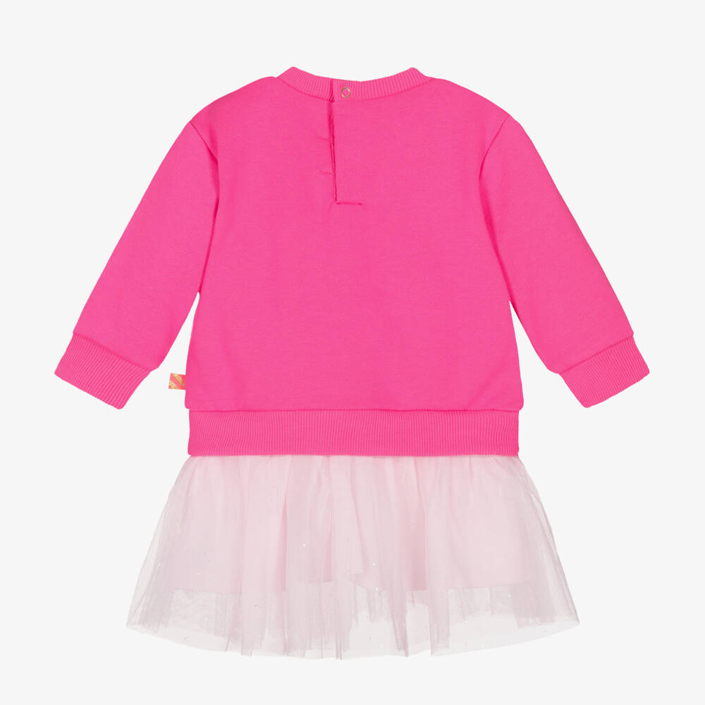 Billieblush-Girls Neon Pink Tulle Dress | Childrensalon Outlet