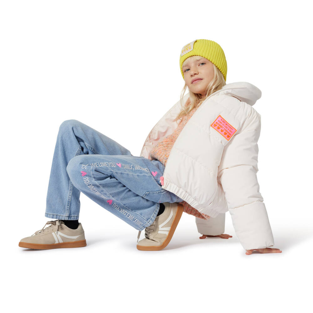 Billieblush-Girls Orange Chunky Knit Sweater | Childrensalon Outlet