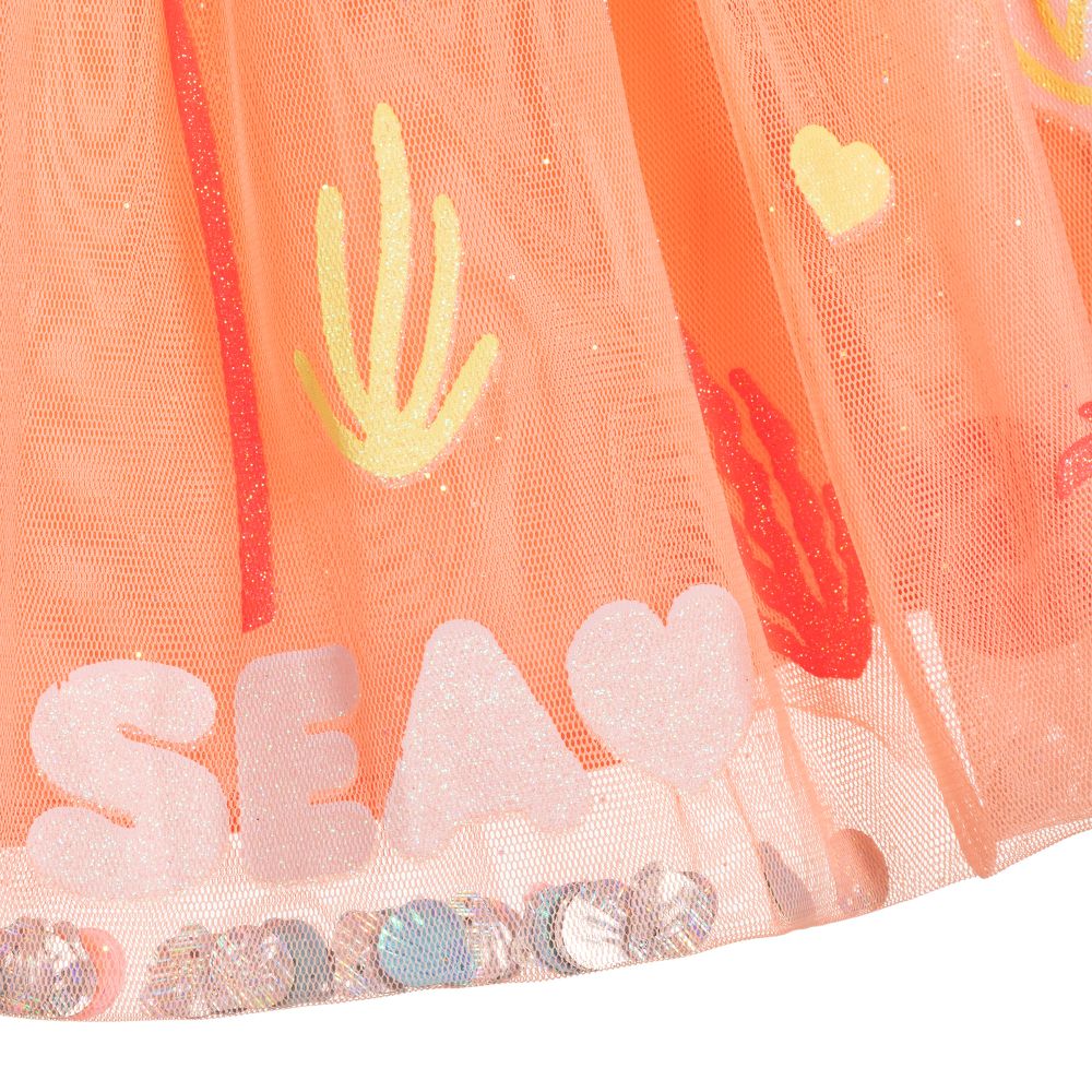 Billieblush-Girls Orange Tulle Skirt | Childrensalon Outlet