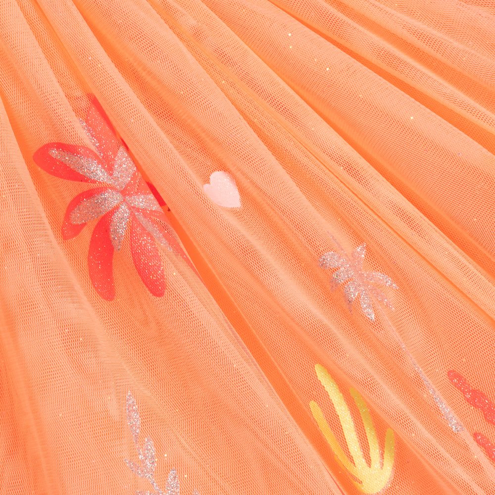 Billieblush-Girls Orange Tulle Skirt | Childrensalon Outlet