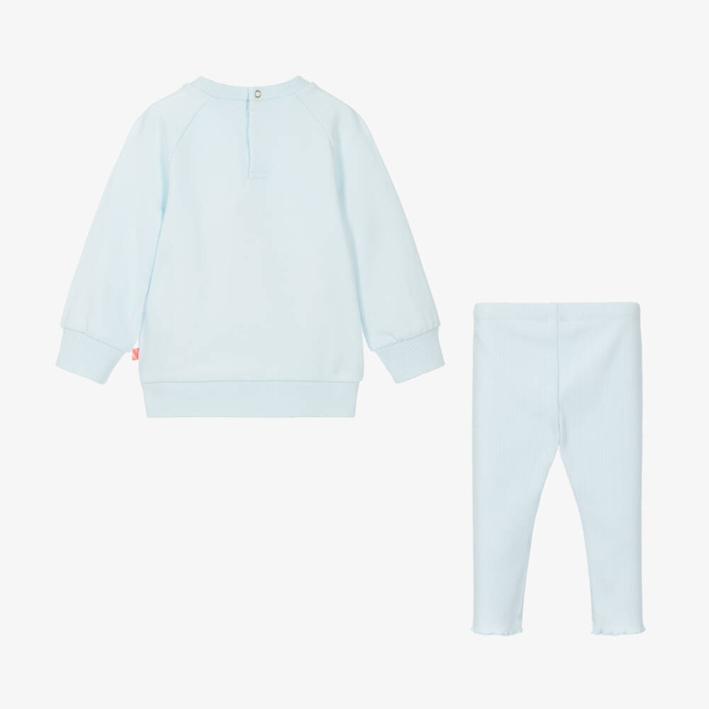 Billieblush-Girls Pale Blue Cat Outfit | Childrensalon Outlet