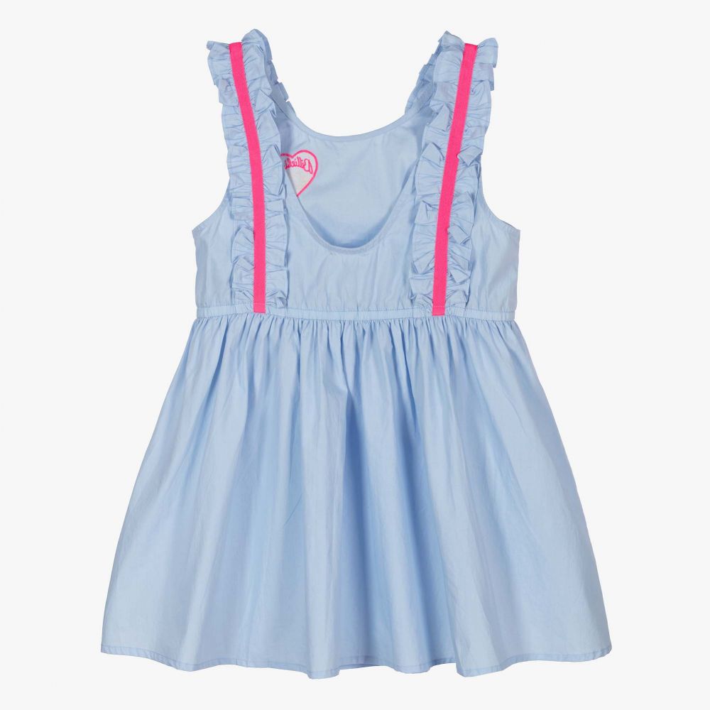 Billieblush-Girls Pale Blue Cotton Dress | Childrensalon Outlet