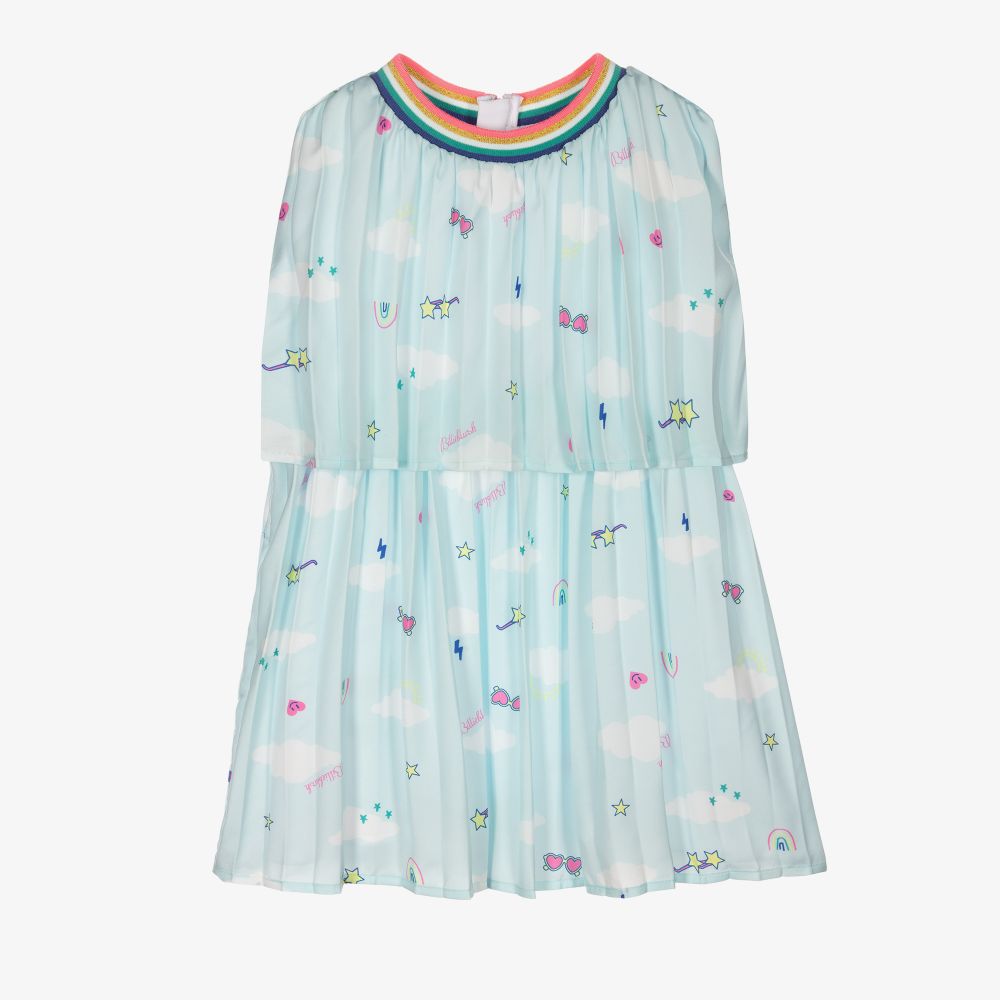 Billieblush-Girls Pale Blue Pleated Dress | Childrensalon Outlet
