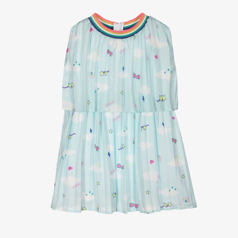 Billieblush - Robe bleu clair plissée Fille | Childrensalon