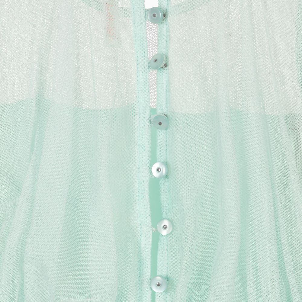 بيلي بلاش-فستان تول لون أزرق باهت | Childrensalon Outlet