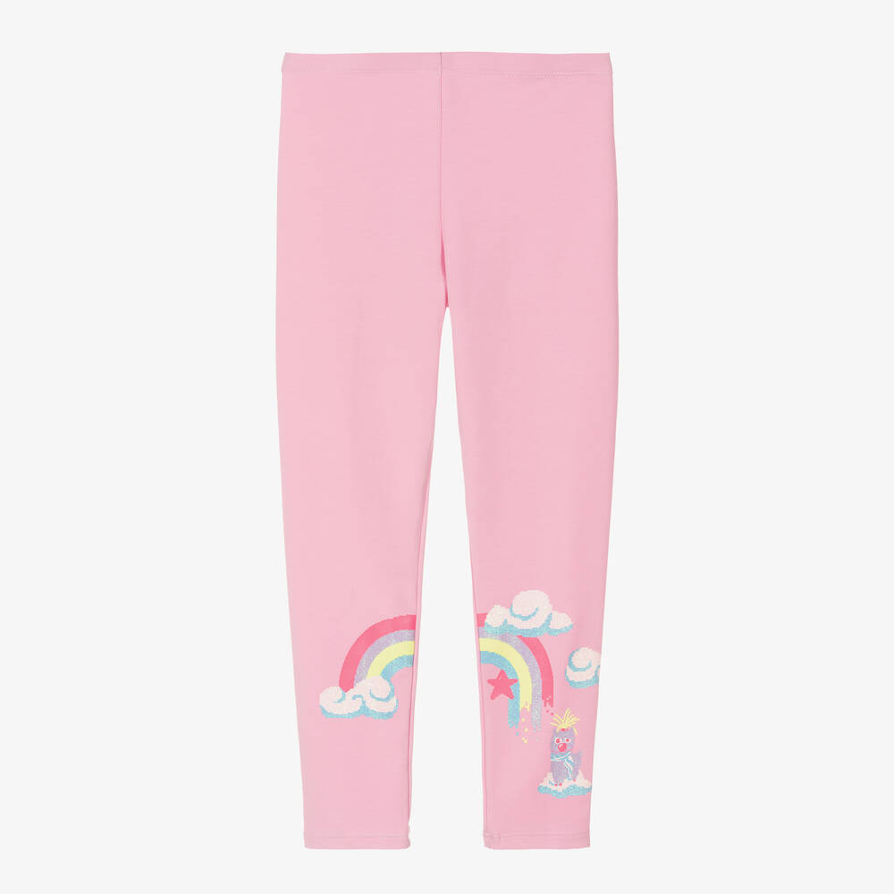 Pink rainbow leggings clearance
