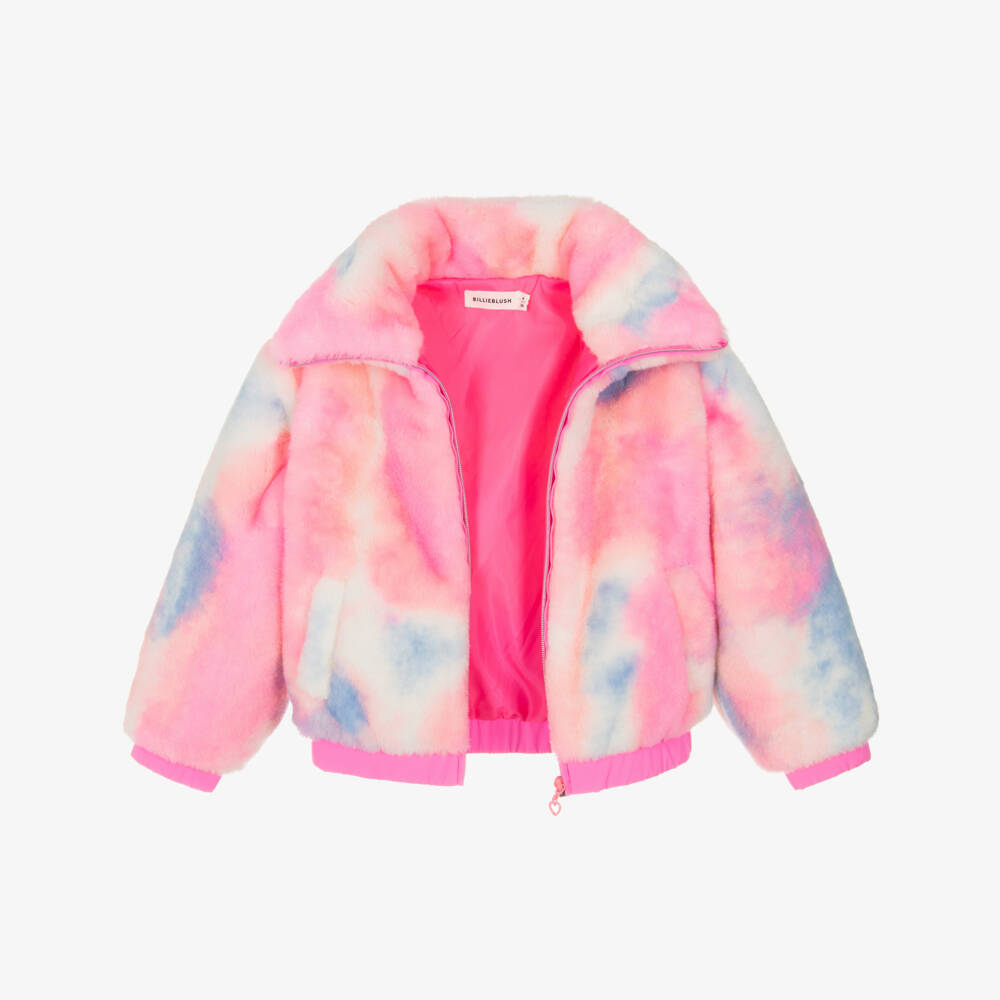Billieblush-Girls Pastel Faux Fur Jacket | Childrensalon Outlet