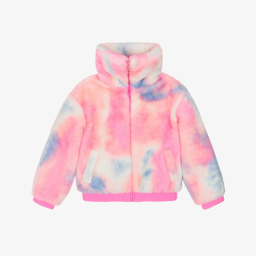 Billieblush-Girls Pastel Faux Fur Jacket | Childrensalon Outlet