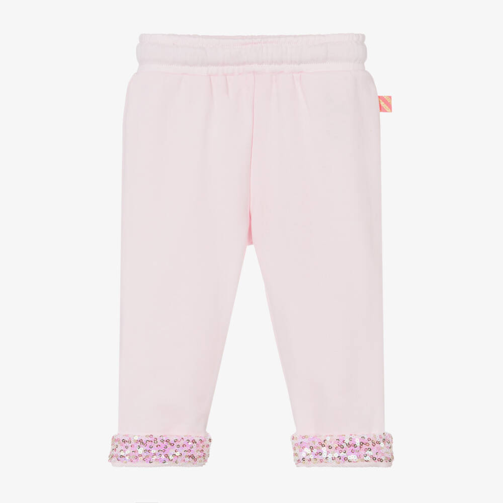Billieblush-Girls Pastel Jogging Trousers with Sequins | Childrensalon Outlet