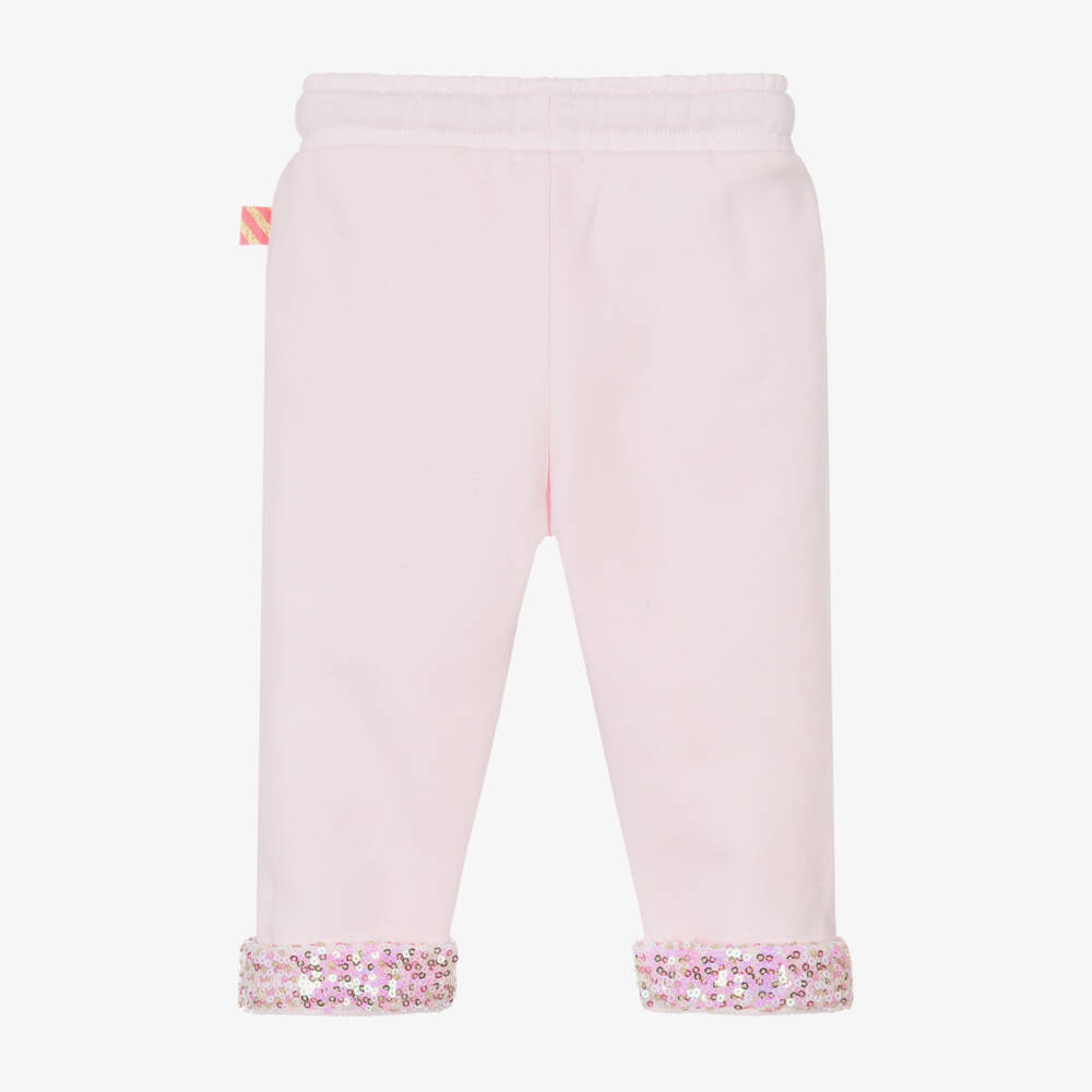 Billieblush-Girls Pastel Jogging Trousers with Sequins | Childrensalon Outlet