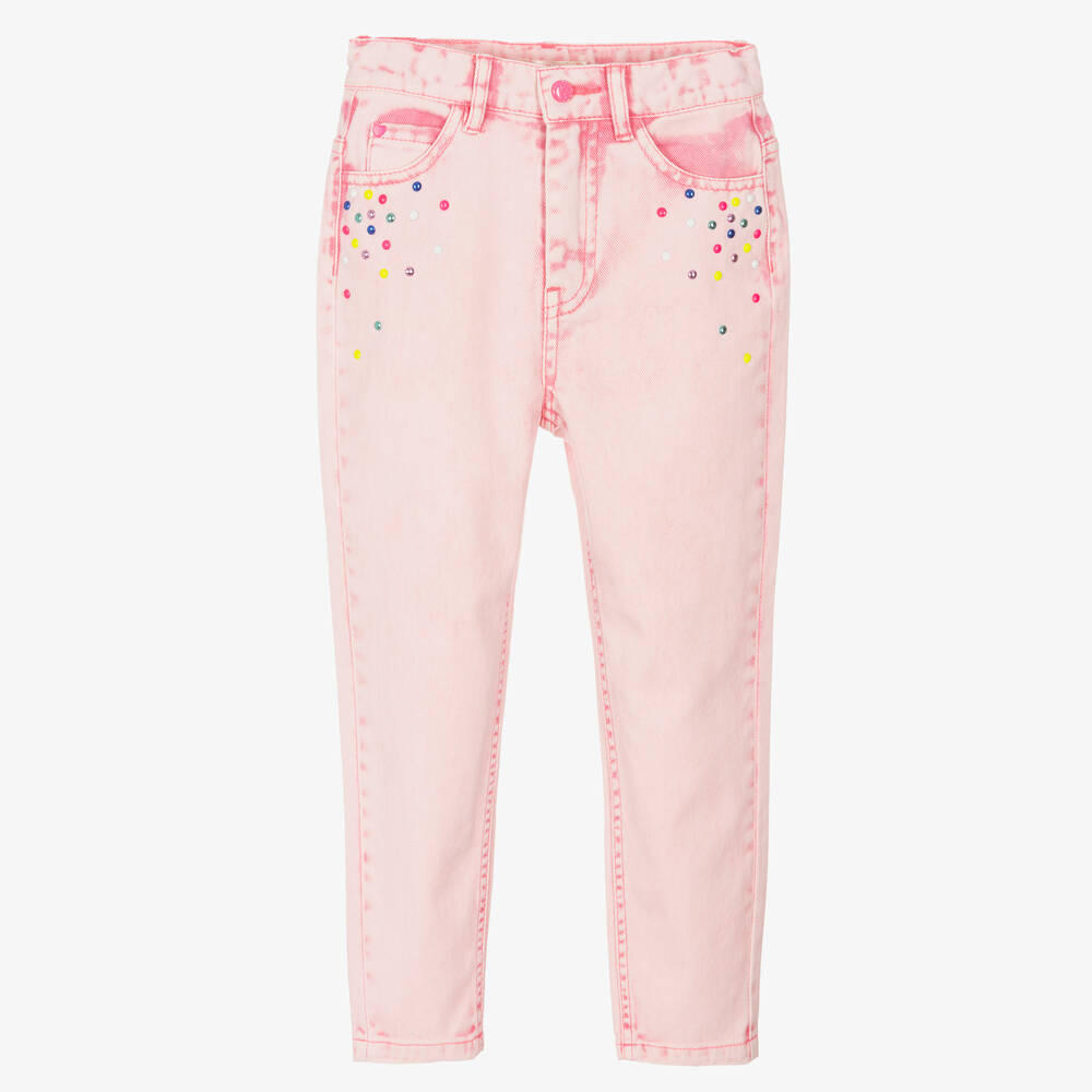 Billieblush - Rosa Jeans in Acid-Waschung (M) | Childrensalon