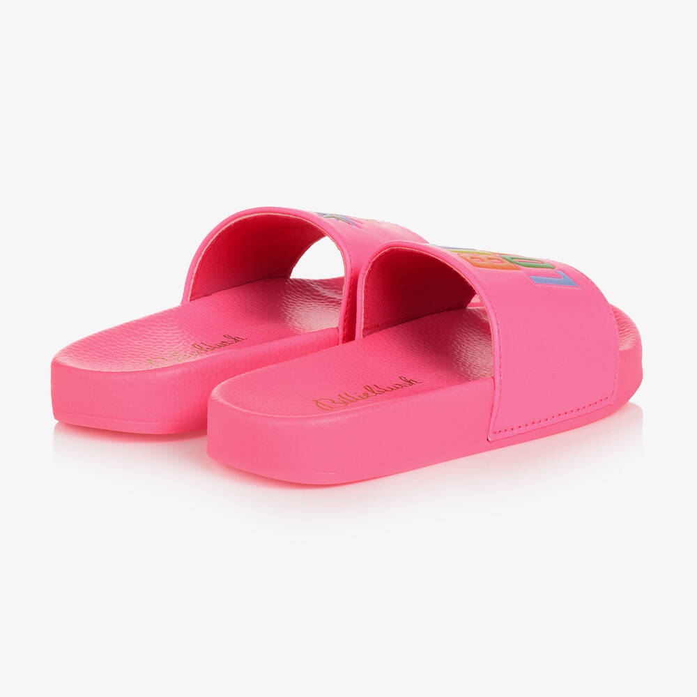 Girls pink sliders top