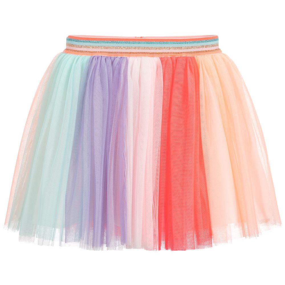 Billieblush - Girls Pink & Blue Tulle Skirt | Childrensalon
