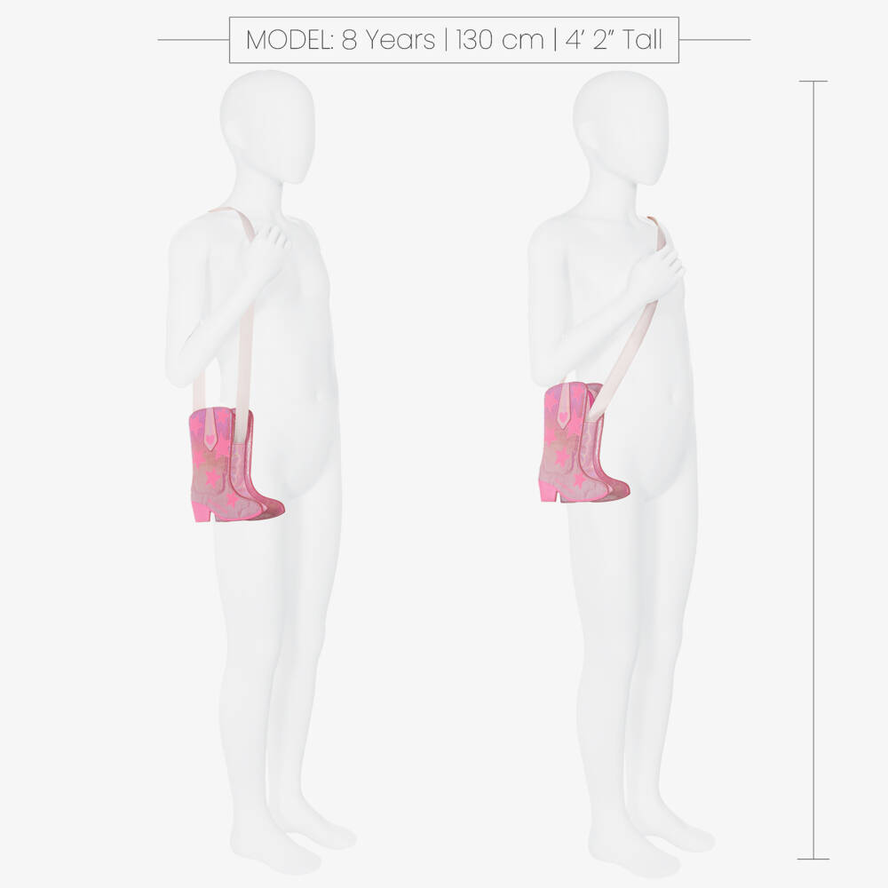 Billieblush-Girls Pink Boot Shaped Bag (19cm) | Childrensalon Outlet