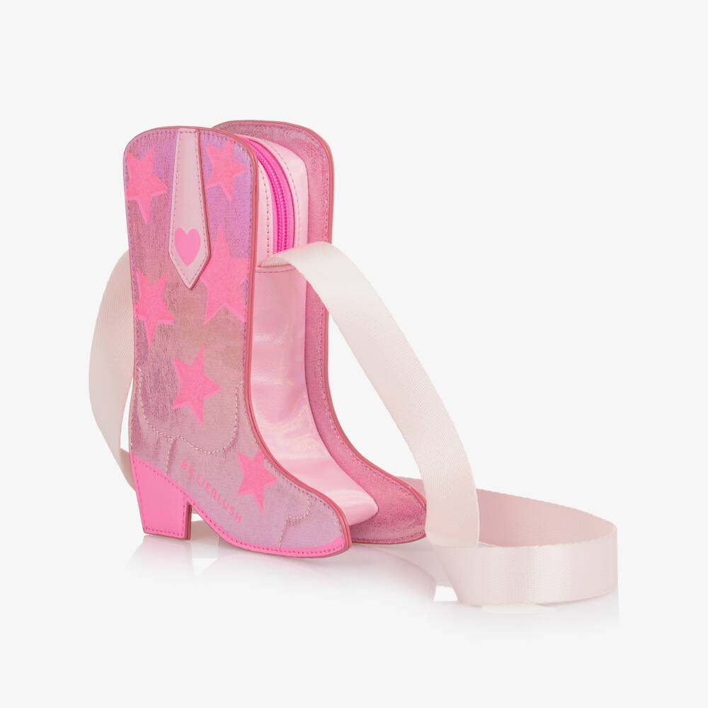 Billieblush-Girls Pink Boot Shaped Bag (19cm) | Childrensalon Outlet