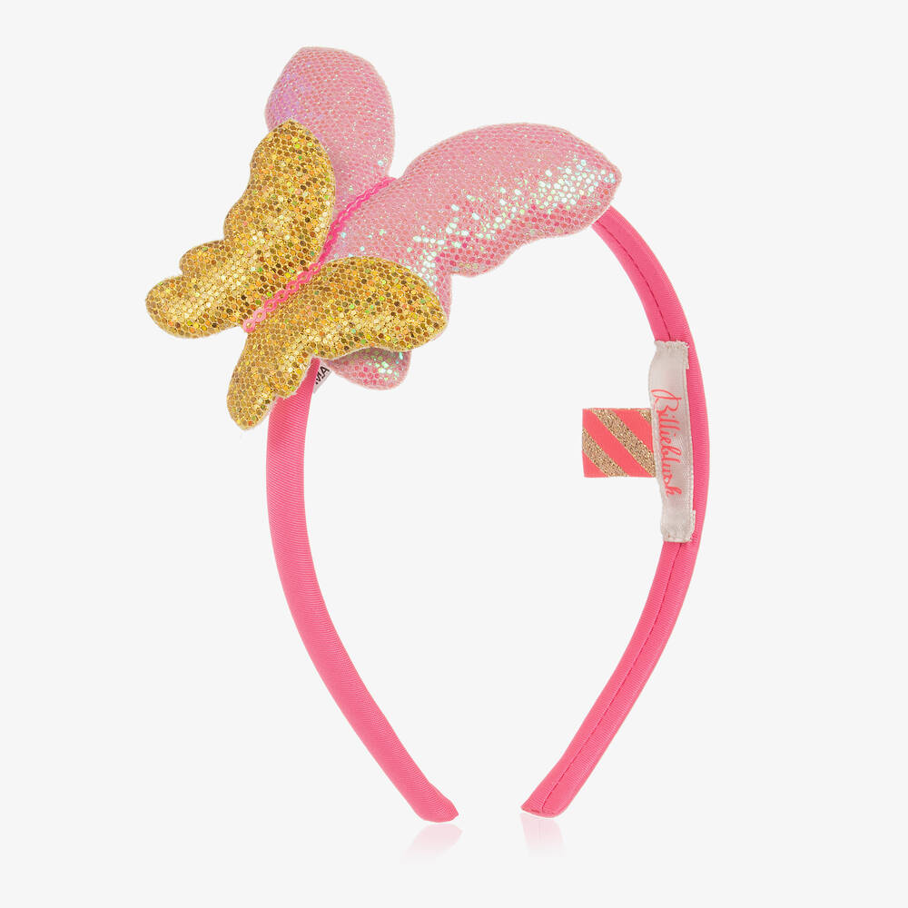 Billieblush - Розовый ободок с бабочками | Childrensalon