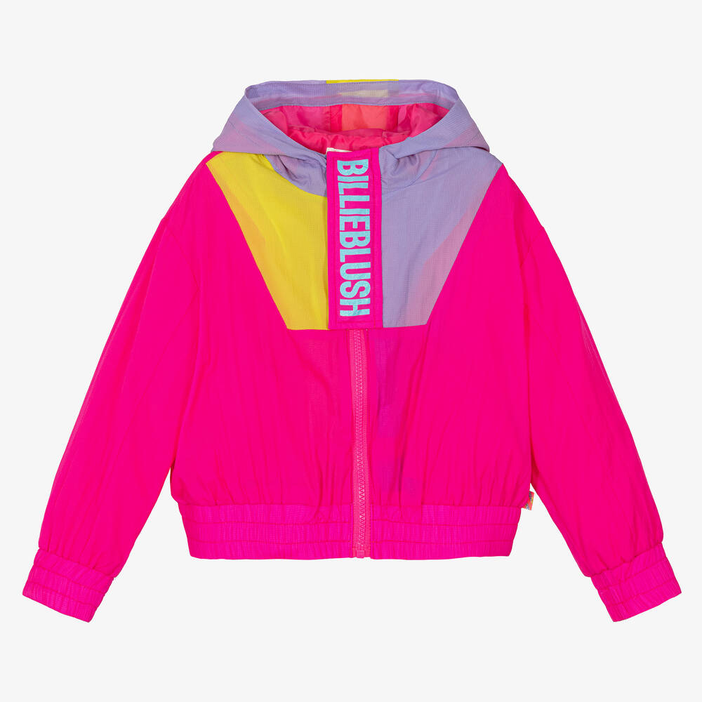 Billieblush - Neonpinke Colourblock-Windjacke | Childrensalon