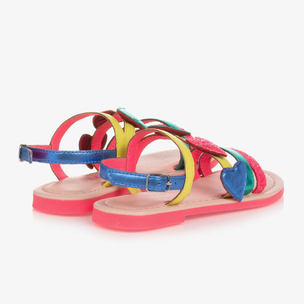 Billieblush-Разноцветные сандалии с ремешками и сердечками | Childrensalon Outlet