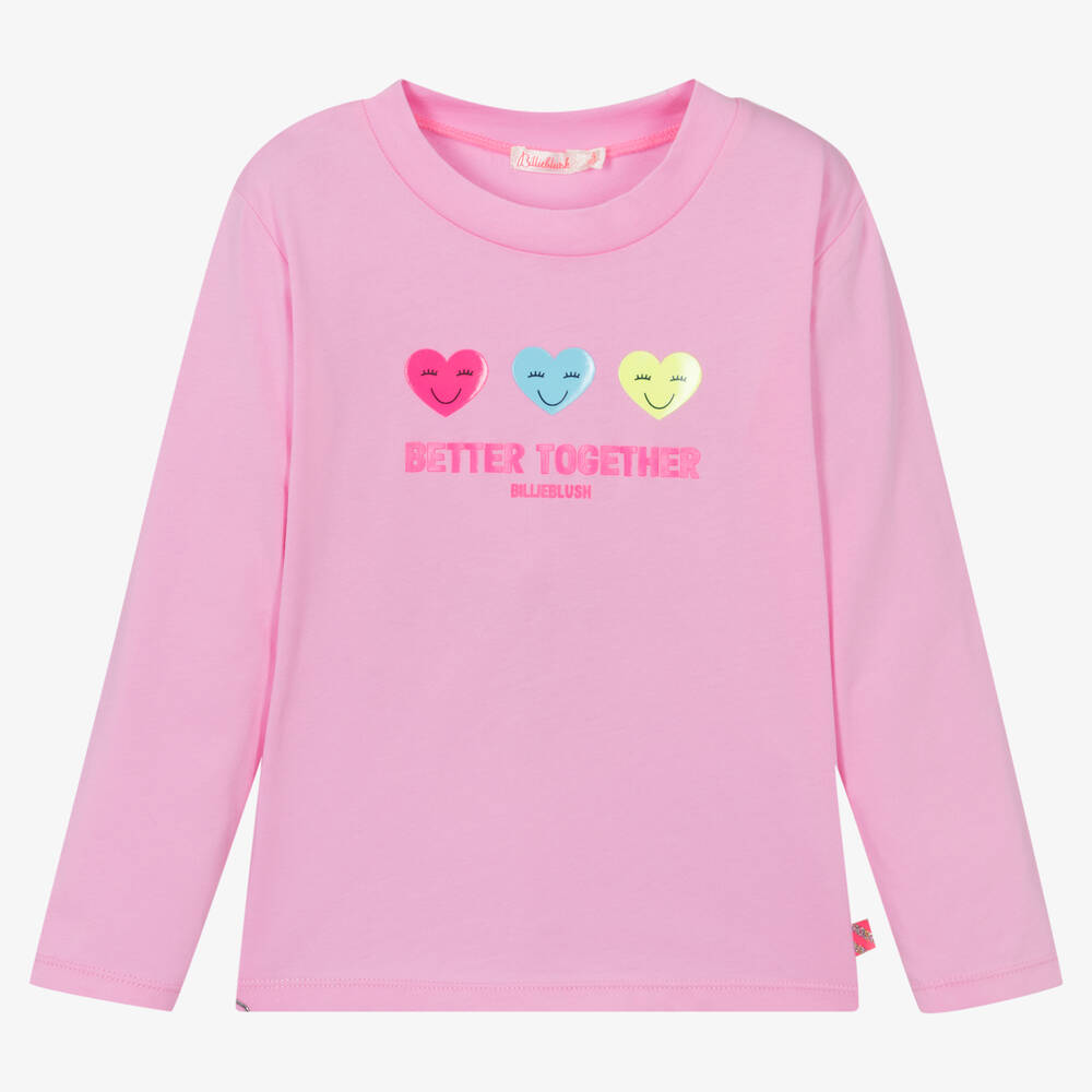 Billieblush-Girls Pink Cotton Better Together Top | Childrensalon Outlet
