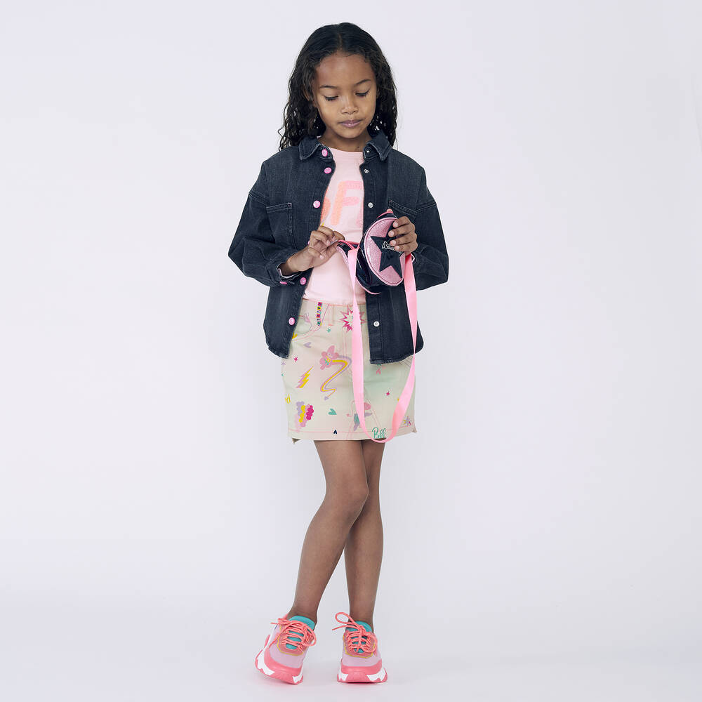 Billieblush-Розовая хлопковая футболка BFF для девочек | Childrensalon Outlet