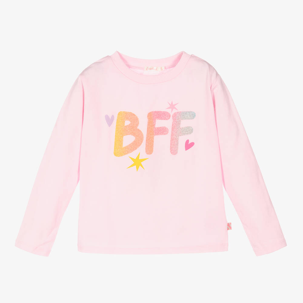 Billieblush - Rosa BFF-Baumwoll-T-Shirt (M) | Childrensalon
