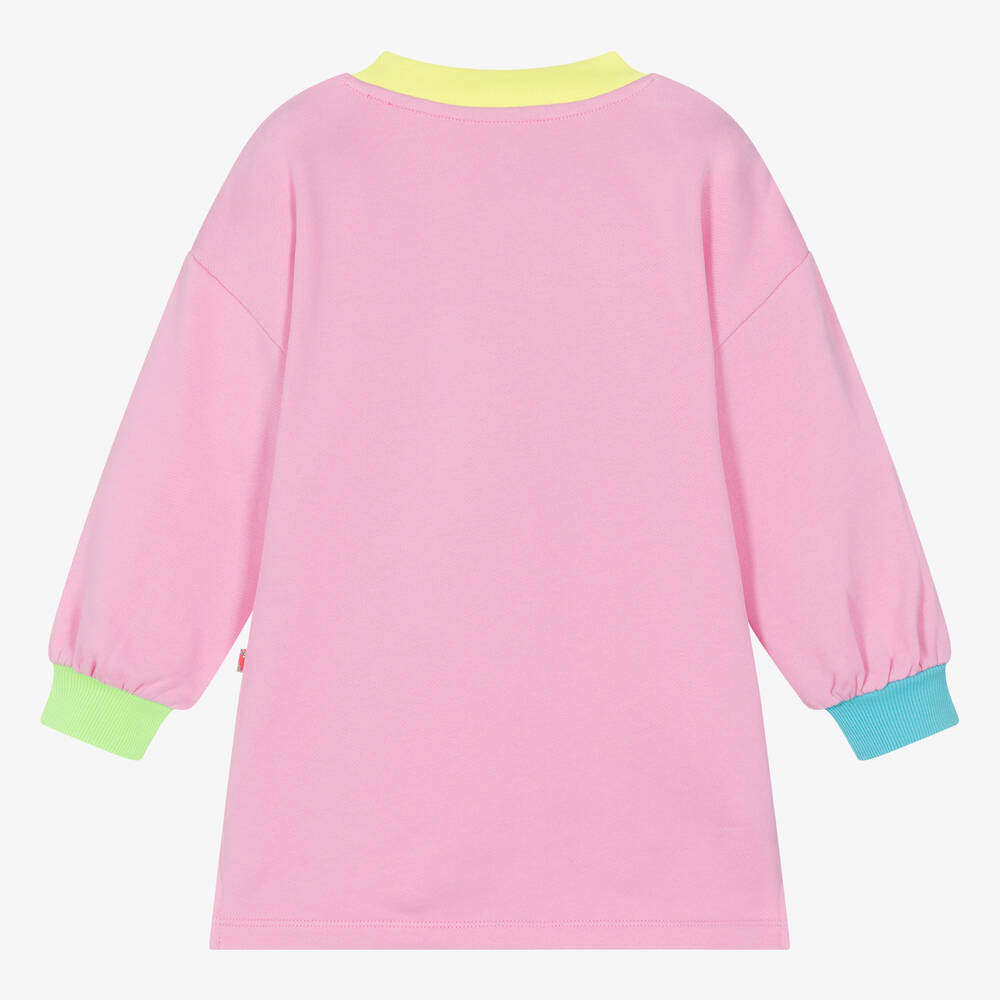 Billieblush-Girls Pink Cotton DC Sweatshirt Dress | Childrensalon Outlet