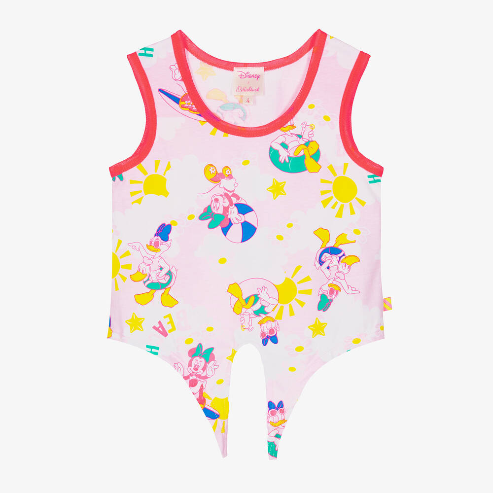 Billieblush-Girls Pink Cotton Disney Top | Childrensalon Outlet