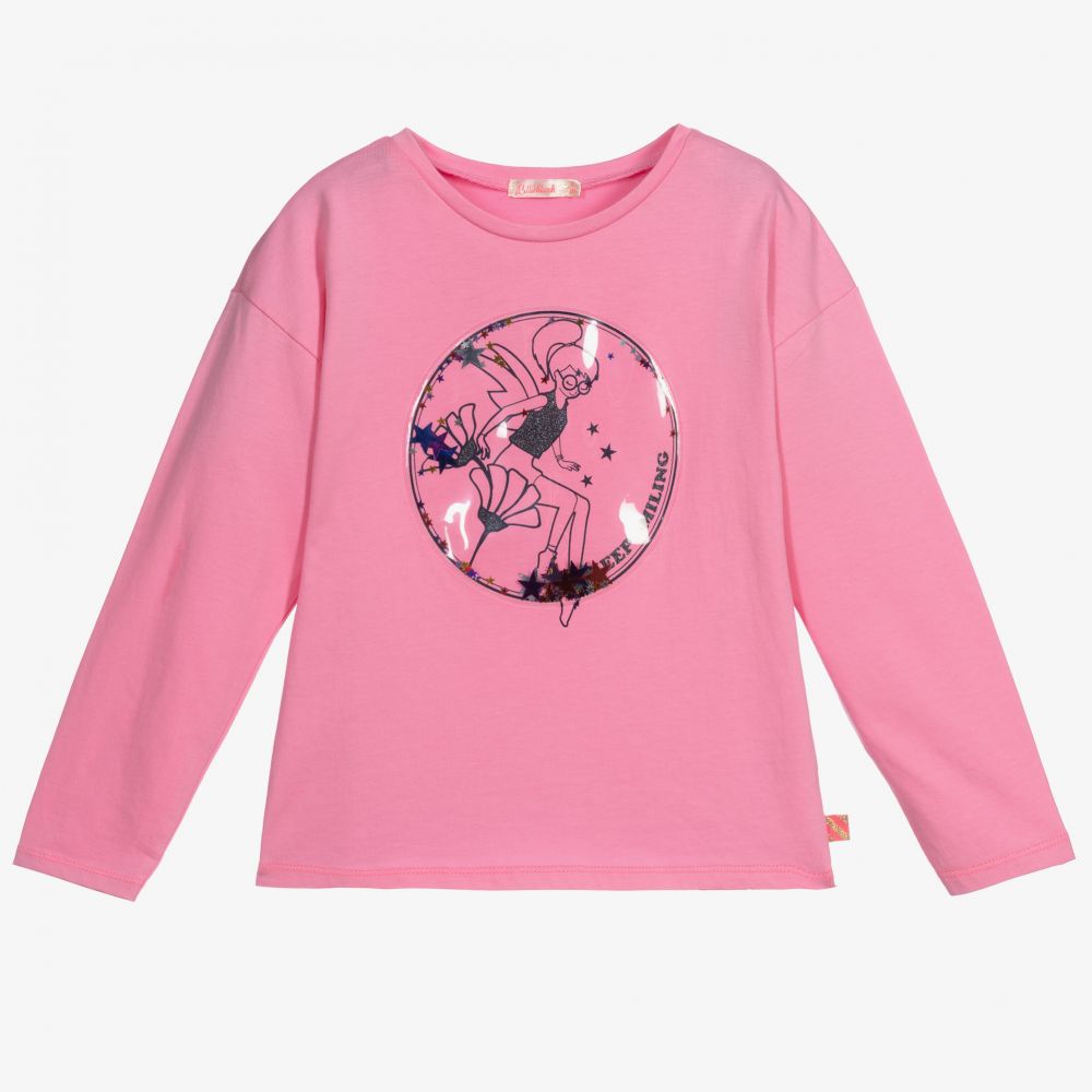 Billieblush - Pinkes Baumwolloberteil Fee (M) | Childrensalon