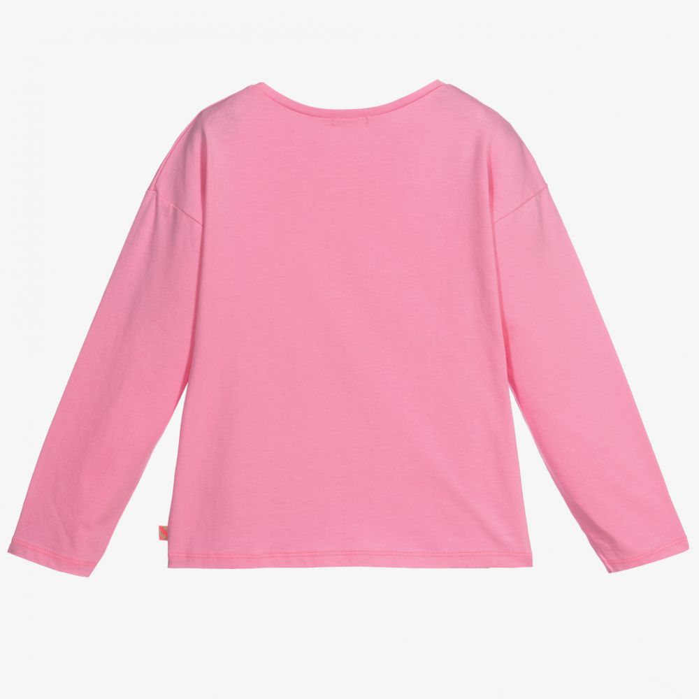 Billieblush-توب قطن جيرسي لون زهري للبنات | Childrensalon Outlet