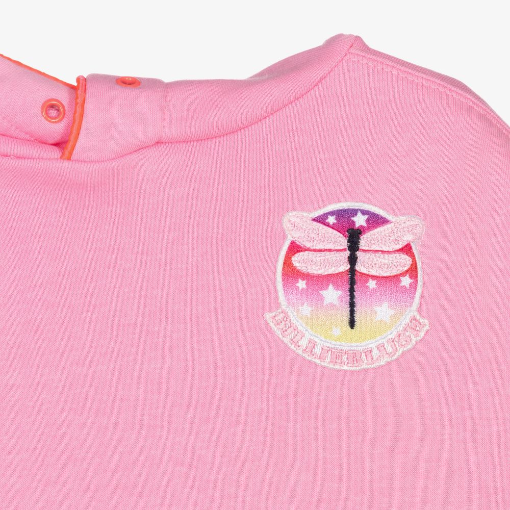 Billieblush-Girls Pink Cotton Hoodie Dress | Childrensalon Outlet