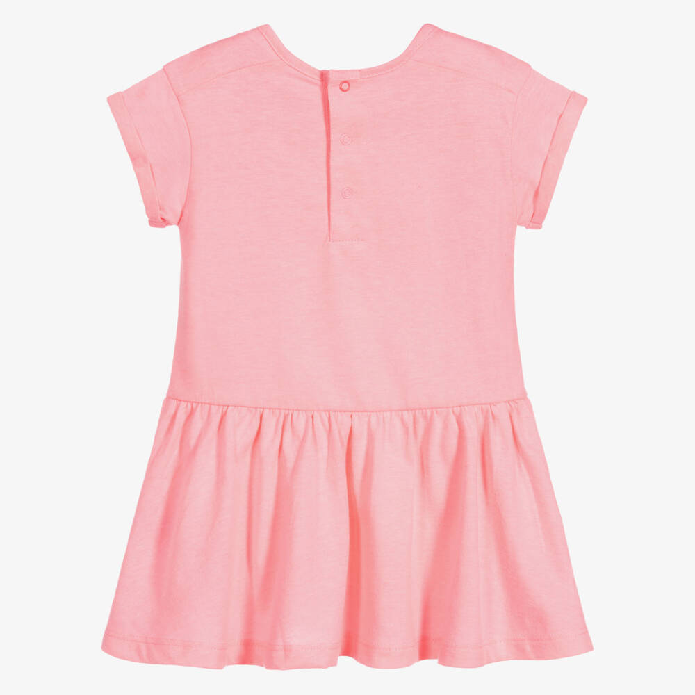 Billieblush-Girls Pink Cotton Jersey Dress | Childrensalon Outlet